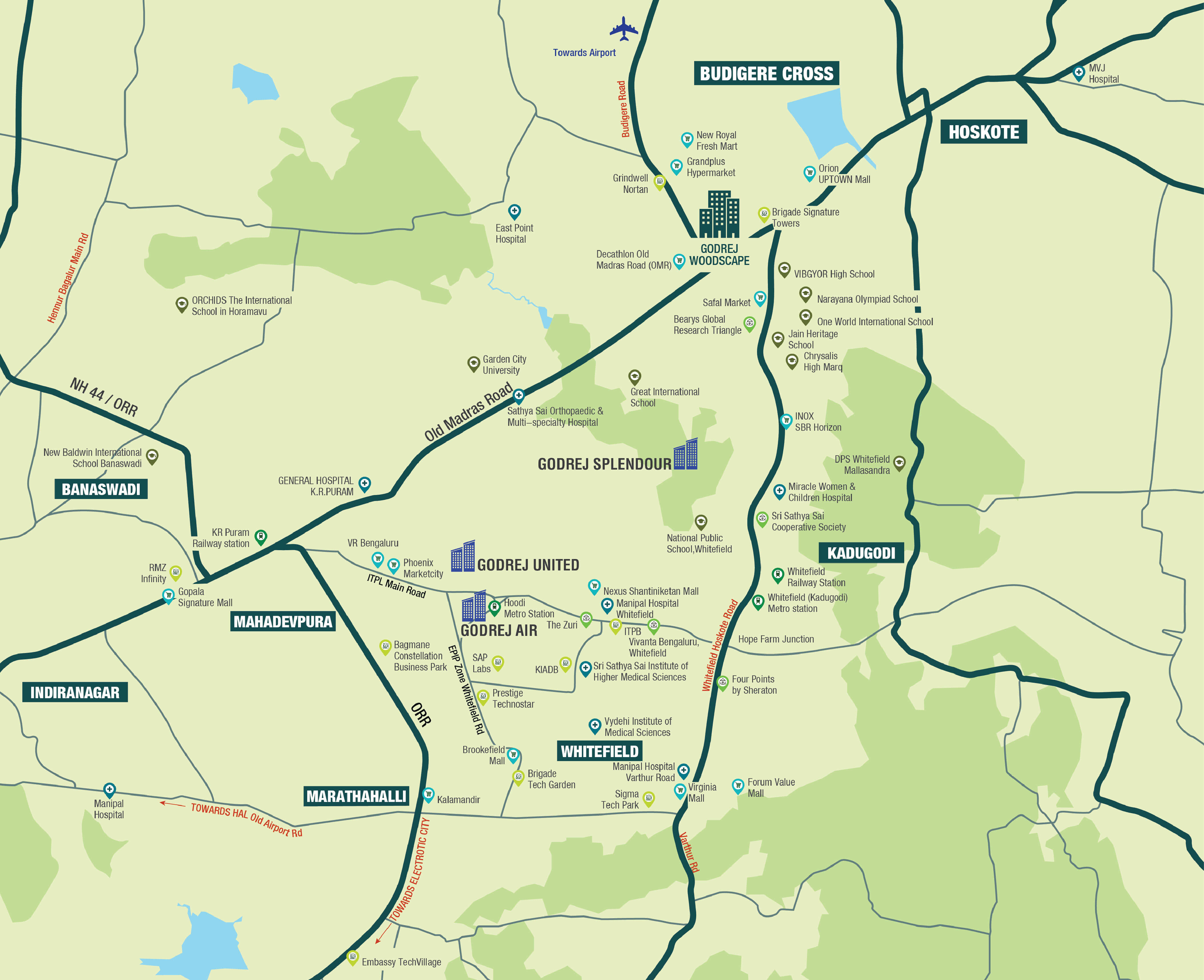 Godrej Woodscapes Location Map